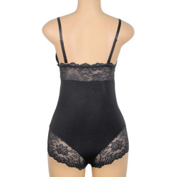 Subblime - Teddy Détail Dentelle Florale Noir L/Xl
